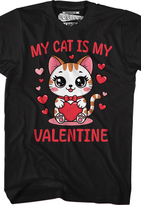 Vintage My Cat Is My Valentine T-Shirt