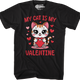Vintage My Cat Is My Valentine T-Shirt thumbnail