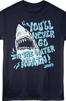 Vintage Never Go In The Water Again Jaws T-Shirt