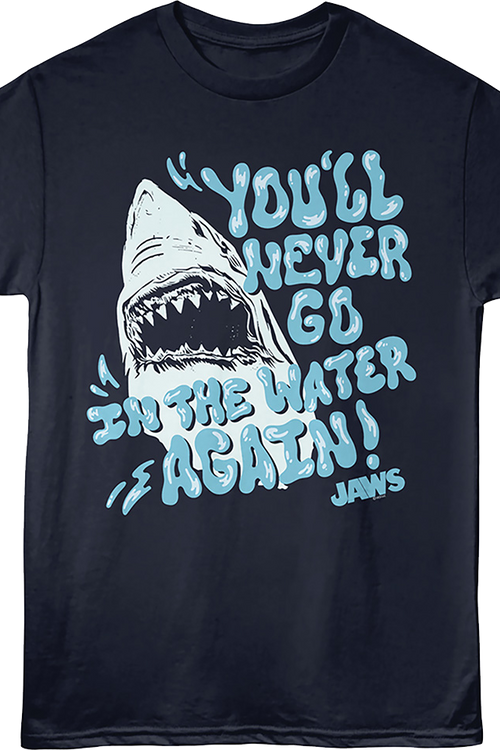 Vintage Never Go In The Water Again Jaws T-Shirt