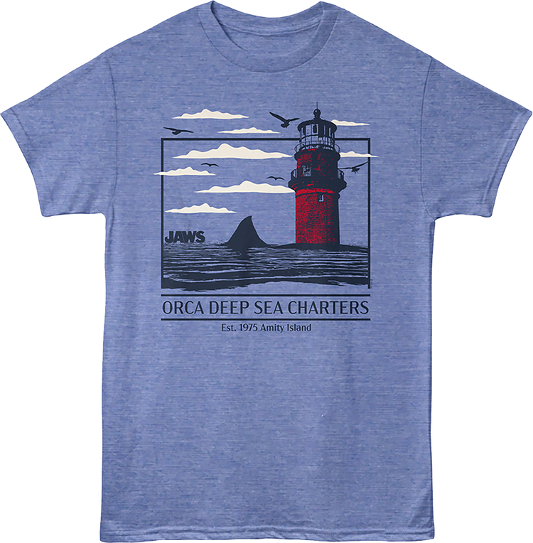 Vintage Orca Deep Sea Charter Amity Island Jaws T-Shirt