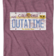 Vintage OUTATIME License Plate Back To The Future T-Shirt thumbnail