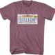 Vintage OUTATIME License Plate Back To The Future T-Shirt thumbnail