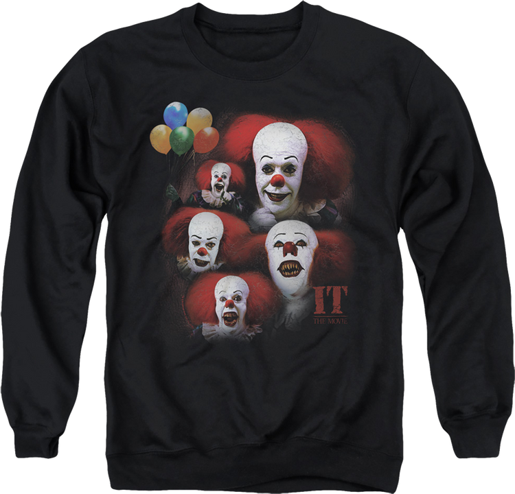 Vintage Pennywise Clown Collage IT Sweatshirt