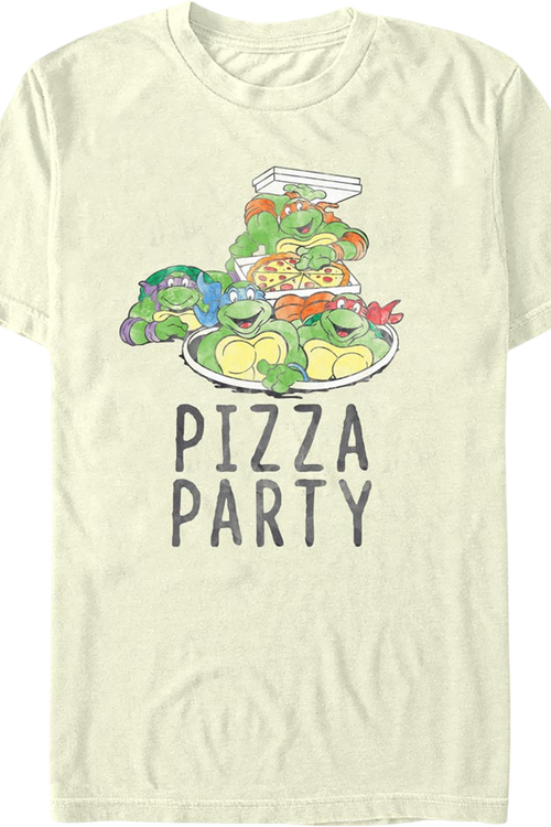 Vintage Pizza Party Teenage Mutant Ninja Turtles T-Shirt