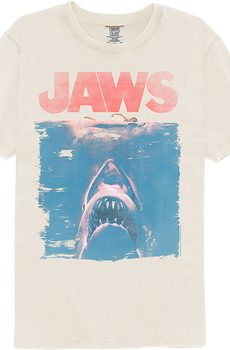 Distressed Movie Poster Jaws Comfort Colors Brand T-Shirt