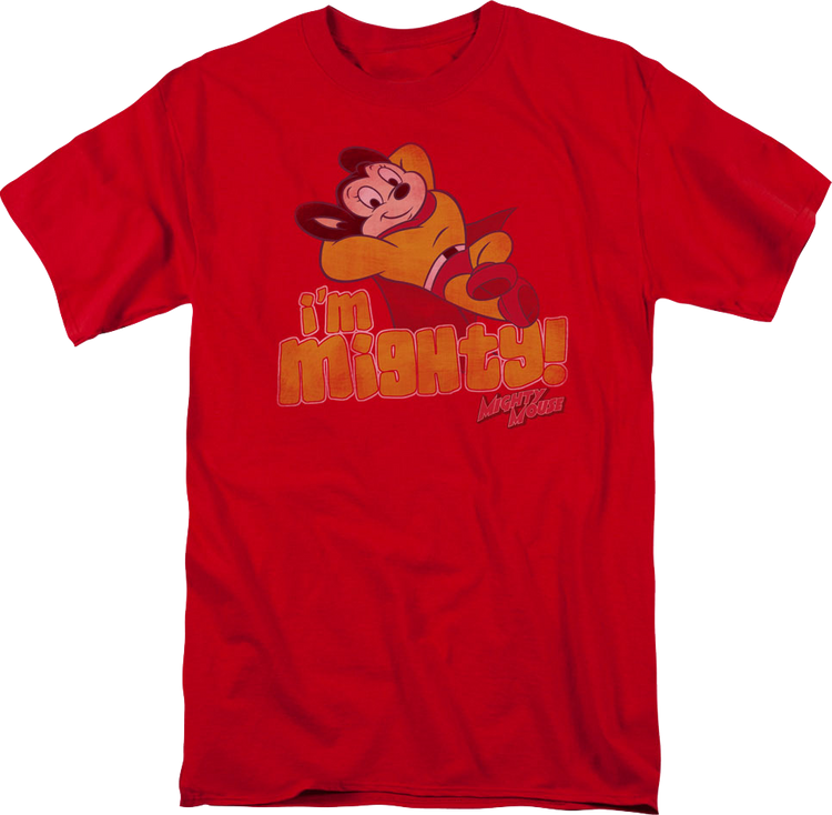 Vintage Red Mighty Mouse T-Shirt