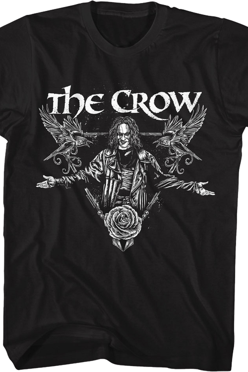 Vintage Rose Triangle The Crow T-Shirt