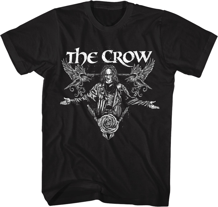 Vintage Rose Triangle The Crow T-Shirt