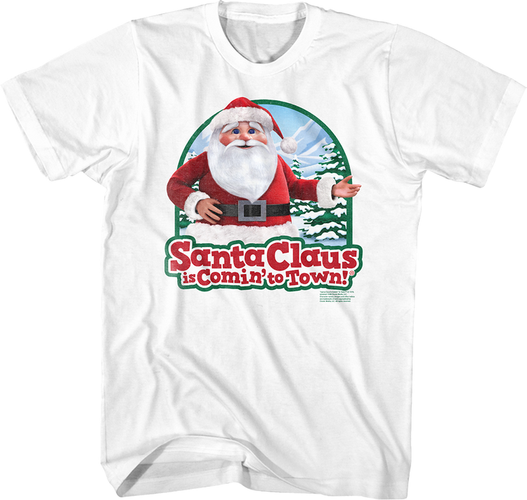 Vintage Santa Claus Is Comin' To Town T-Shirt