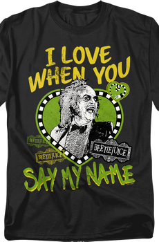 Vintage Say My Name Beetlejuice T-Shirt