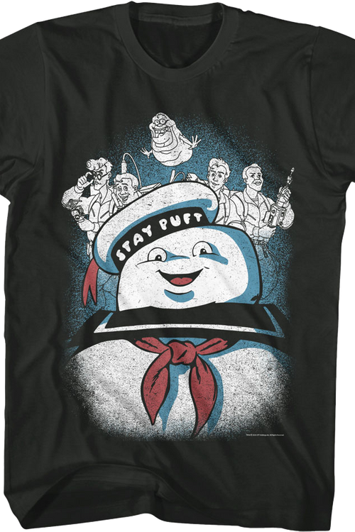 Vintage Stay Puft Collage Real Ghostbusters T-Shirt