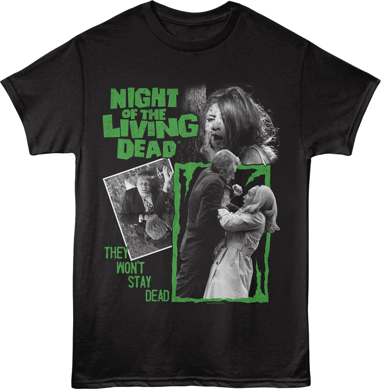 Vintage They Won't Stay Dead Night Of The Living Dead T-Shirt