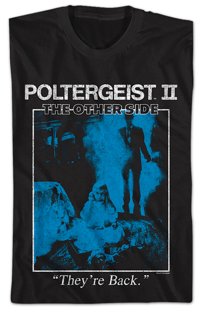 Vintage They're Back Poster Poltergeist II T-Shirt