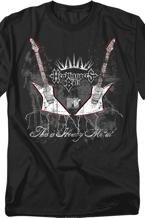 Vintage This Is Heavy Metal Headbangers Ball MTV T-Shirt