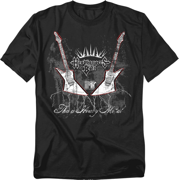 Vintage This Is Heavy Metal Headbangers Ball MTV T-Shirt