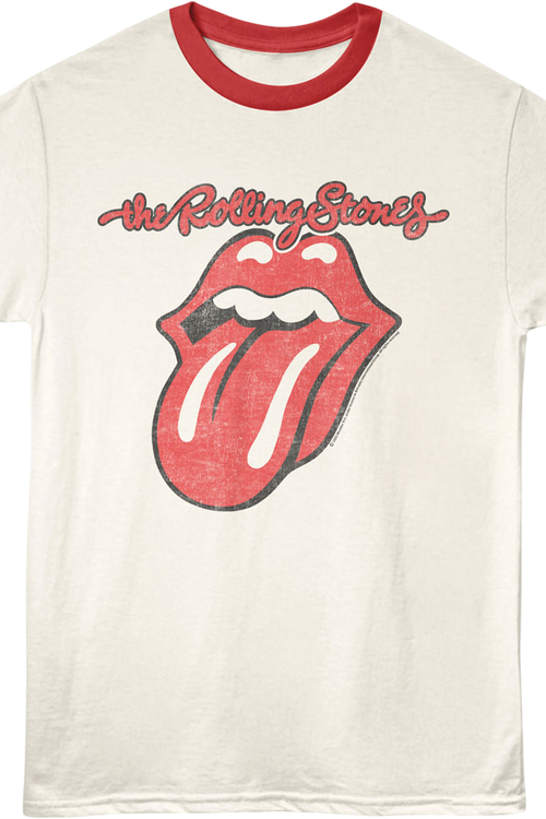 Classic Tongue Logo Rolling Stones Ringer Shirt