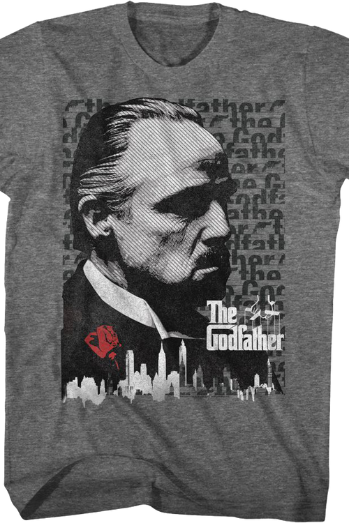 Vito Corleone Skyline Godfather T-Shirt
