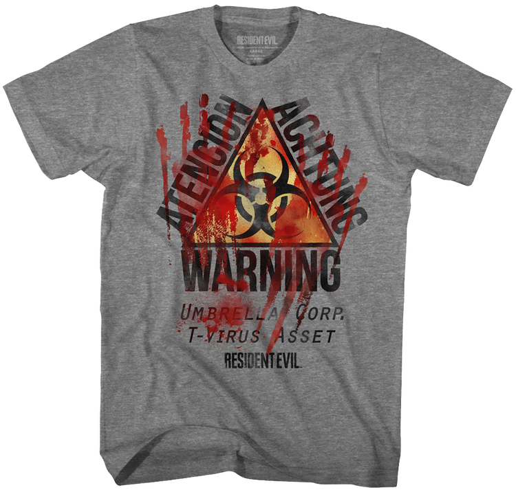 Warning Resident Evil T-Shirt