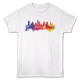 Watercolor Cityscape Houston Texas T-Shirt thumbnail