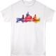 Watercolor Cityscape Los Angeles California T-Shirt thumbnail