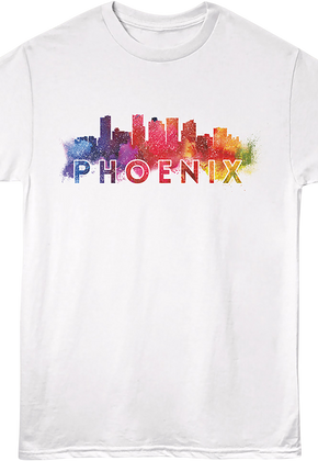 Watercolor Cityscape Phoenix Arizona T-Shirt