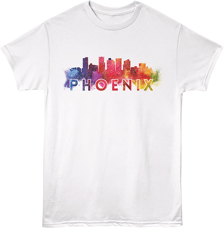 Watercolor Cityscape Phoenix Arizona T-Shirt