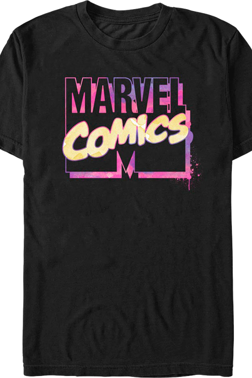 Watercolor Logo Marvel Comics T-Shirt