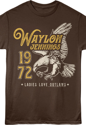 Ladies Love Outlaws 1972 Waylon Jennings T-Shirt