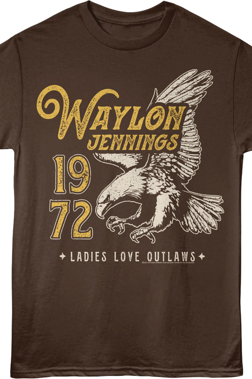 Ladies Love Outlaws 1972 Waylon Jennings T-Shirt