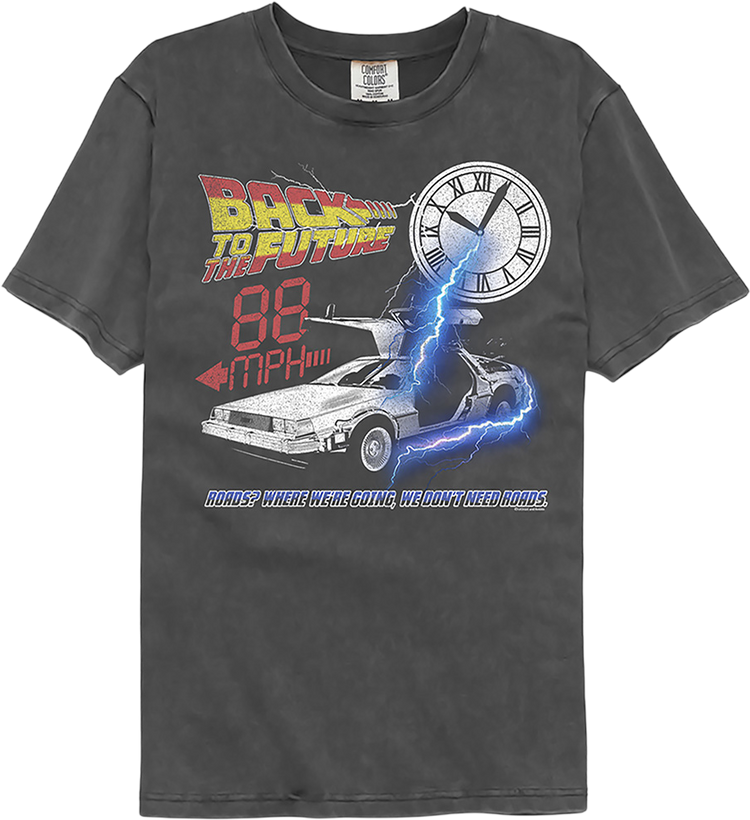 We Don't Need Roads Back To The Future Comfort Colors Brand T-Shirt