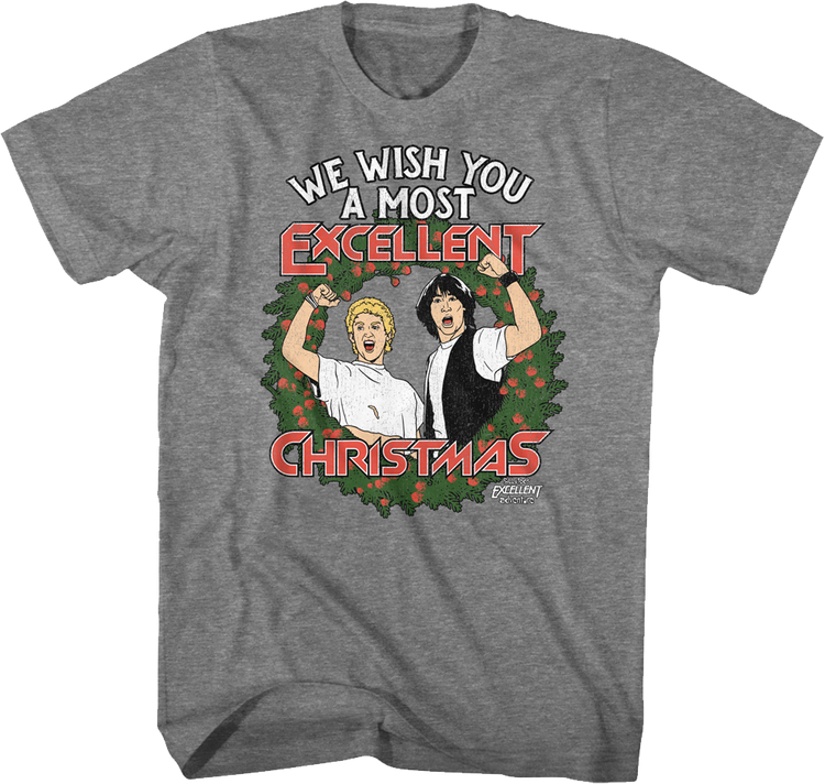 We Wish You A Most Excellent Christmas Bill And Ted T-Shirt