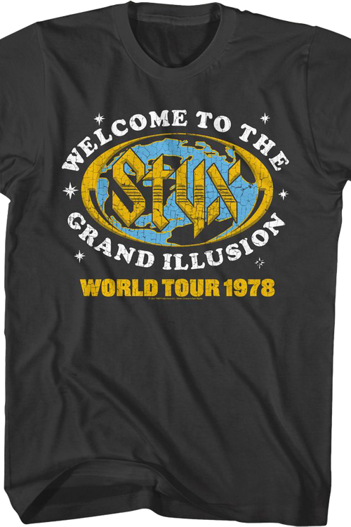 Welcome To The Grand Illusion World Tour 1978 Styx T-Shirt