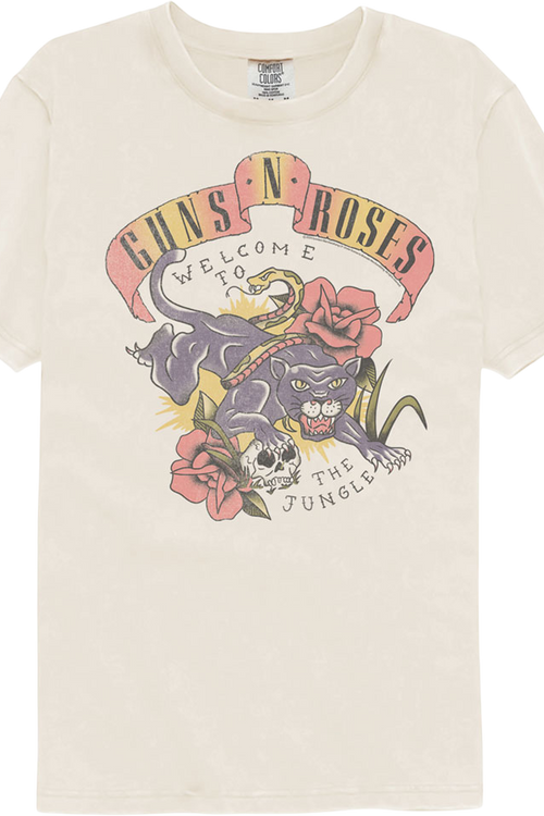 Welcome To The Jungle Guns N' Roses Comfort Colors Brand T-Shirt