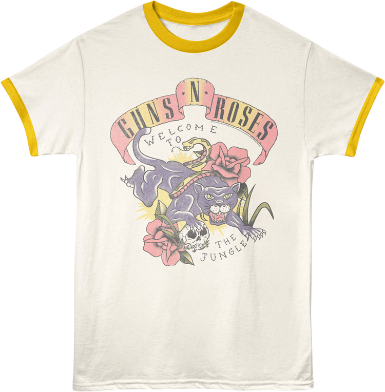 Welcome To The Jungle Guns N' Roses Ringer Shirt