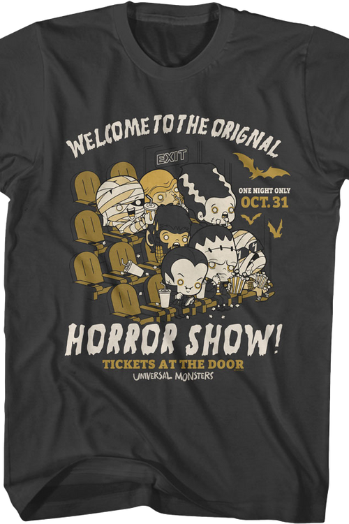 Welcome To The Original Horror Show Universal Monsters T-Shirt
