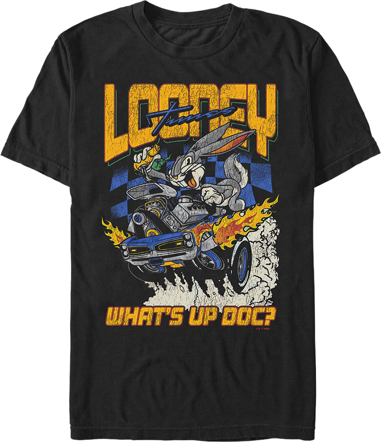 What's Up Doc Bugs Bunny Racing Looney Tunes T-Shirt