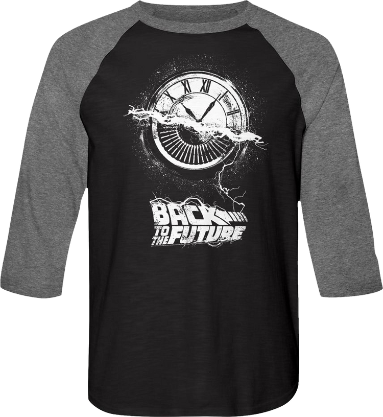 Wheel Of Time Back To The Future Raglan Baseball Shirt