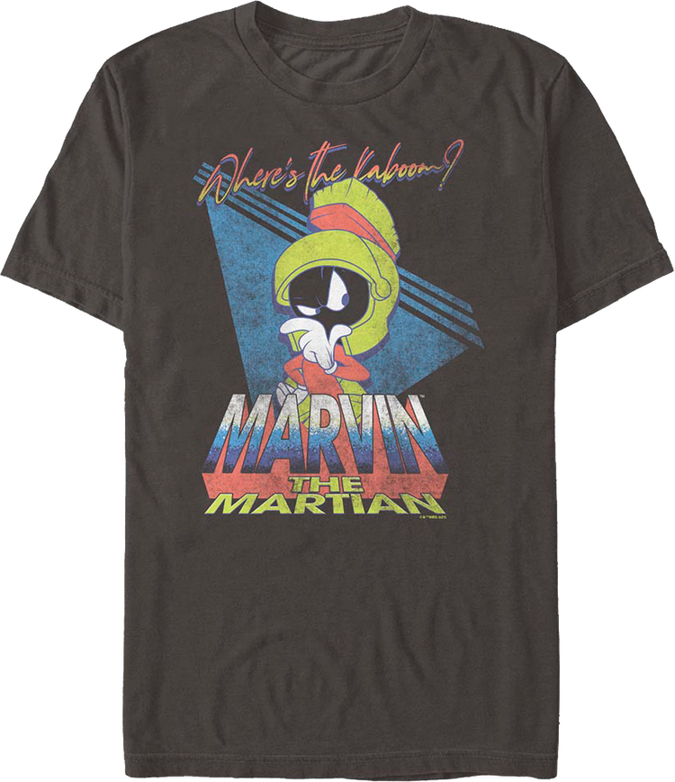 Where's The Kaboom Marvin The Martian Looney Tunes T-Shirt