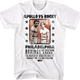White Boxing Poster Apollo vs Rocky T-Shirt thumbnail