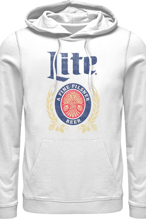 White Miller Lite Hoodie