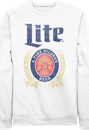 White Miller Lite Sweatshirt