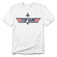 White Silhouette & Logo Top Gun T-Shirt thumbnail