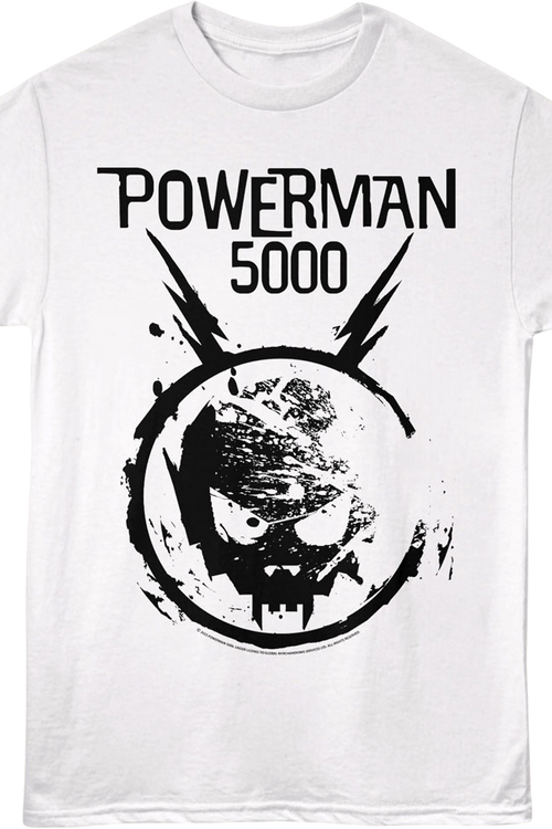 White Space Skull Powerman 5000 T-Shirt