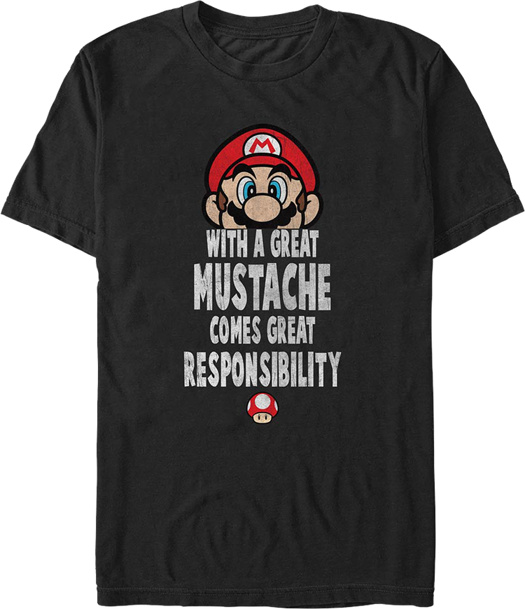 Great Responsibility Super Mario Bros. T-Shirt