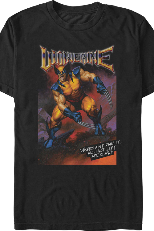 Wolverine All I Got Left Are Claws Marvel Comics T-Shirt