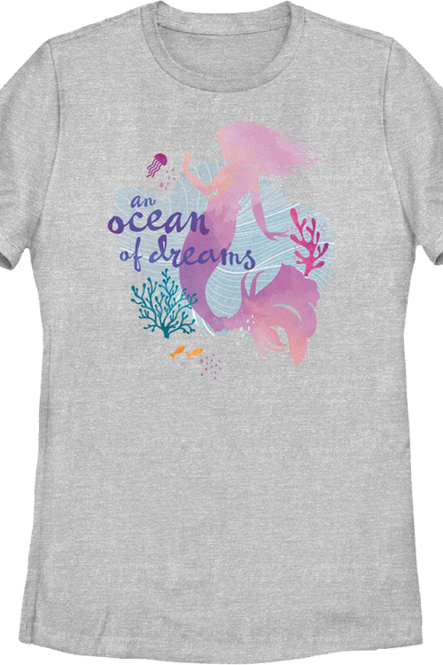 Womens An Ocean Of Dreams Little Mermaid Disney Shirt