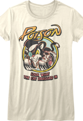 Womens Animated Look What The Cat Dragged In Poison Shirt