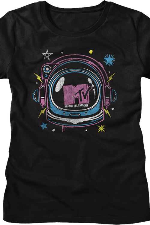 Womens Astronaut Helmet MTV Shirt