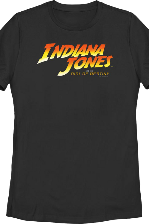 Womens Black Indiana Jones and the Dial of Destiny Shirt